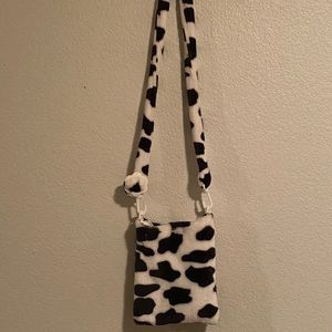 COPY - Cow Print Fluffy Crossbody Bag